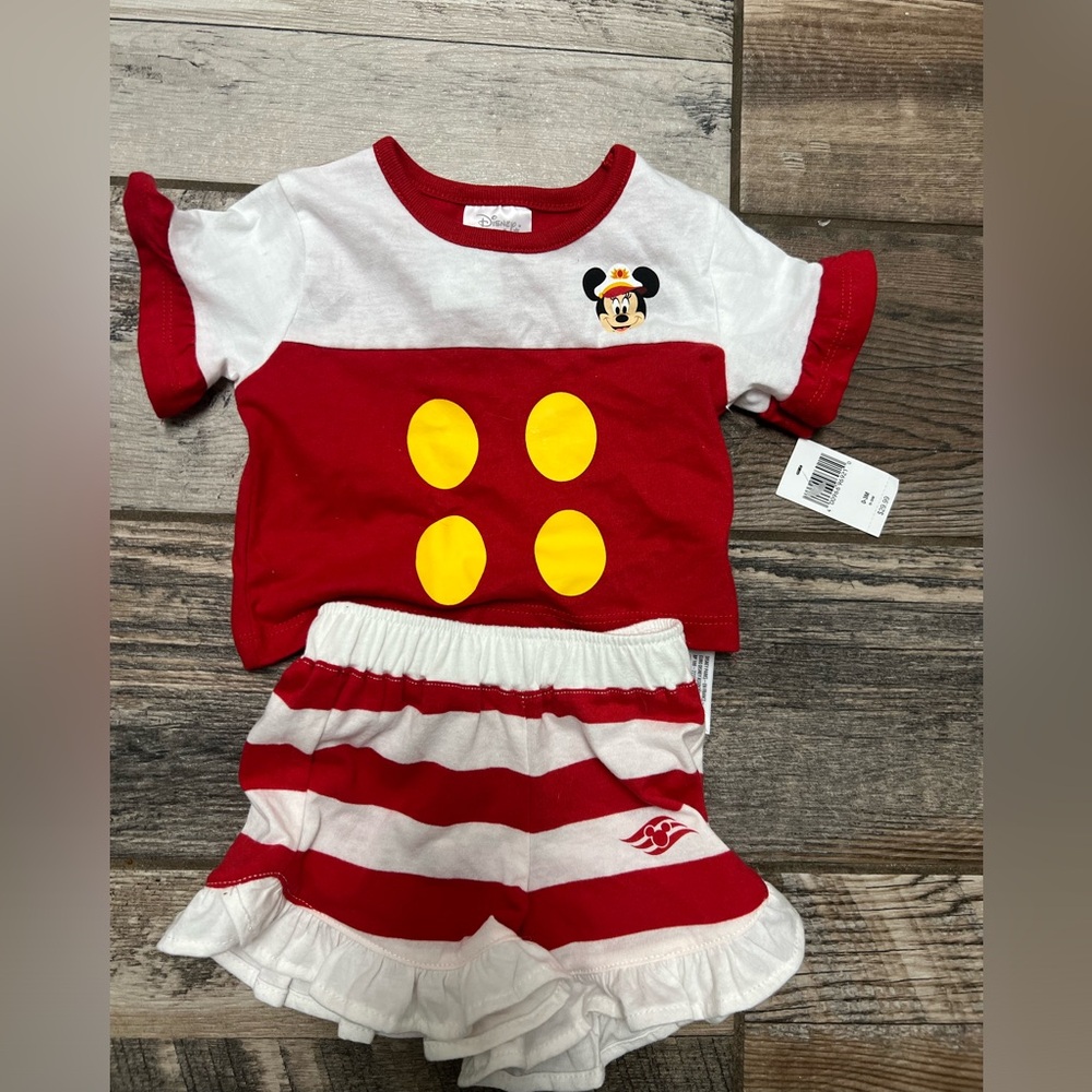 Disney Cruise Line 0-3M Outfit NWT